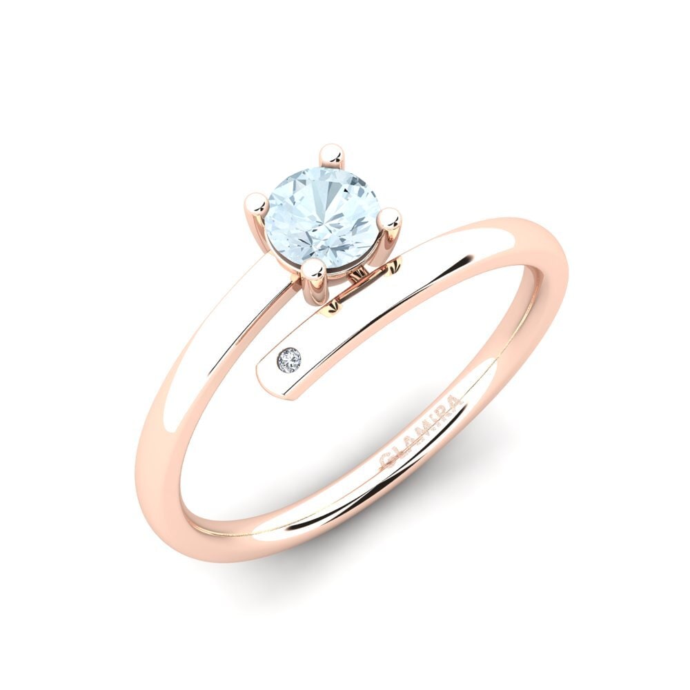 14ct Rose Gold Engagement Ring Merrita