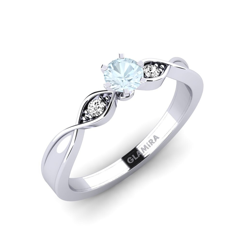 Akvamarin Forlovelsesring Neveda