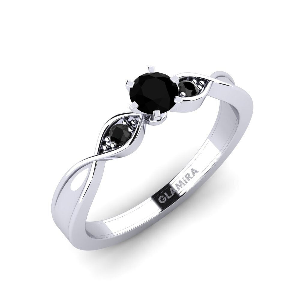 Diamante Negro Anillo de compromiso Neveda