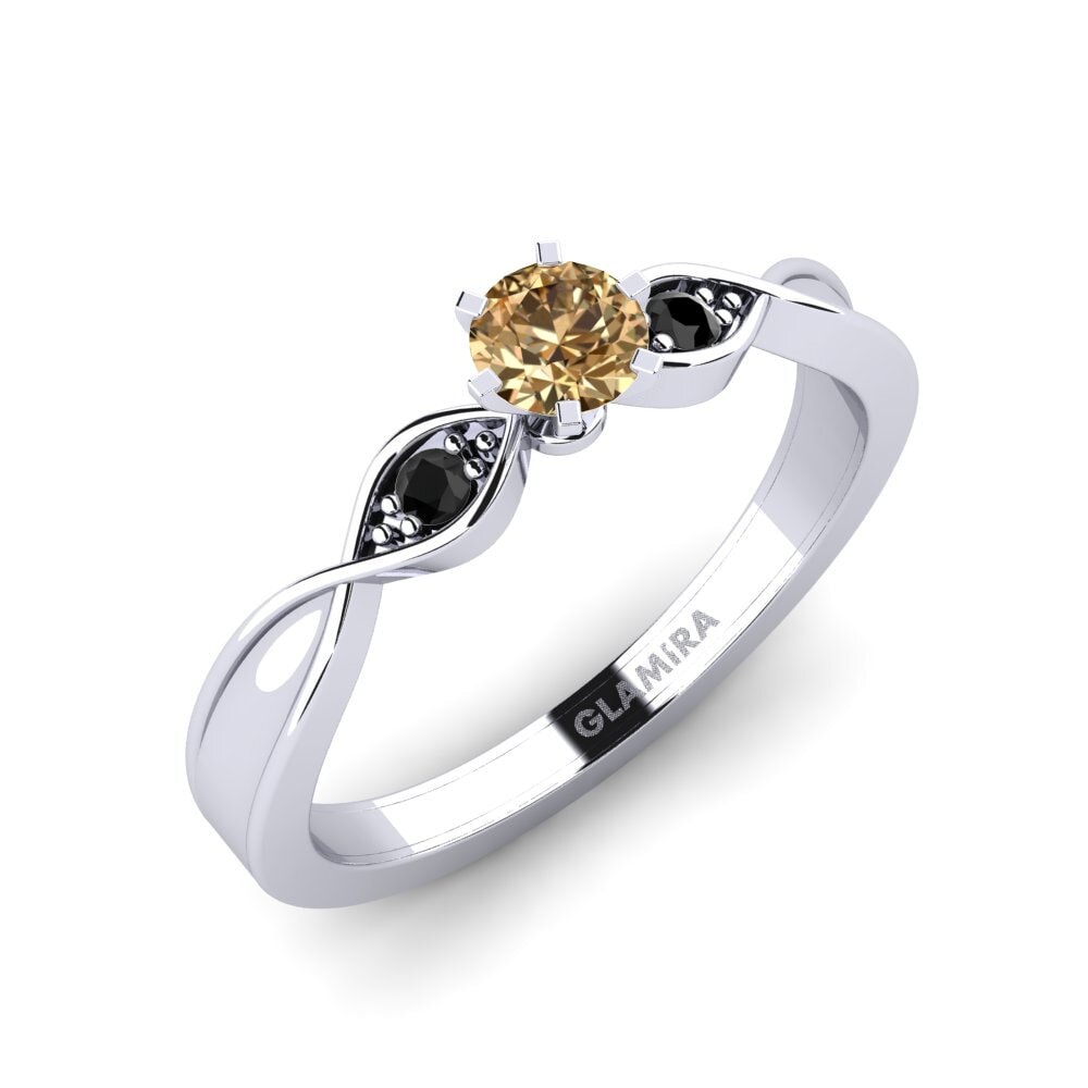 Brun Diamant Forlovelsesring Neveda