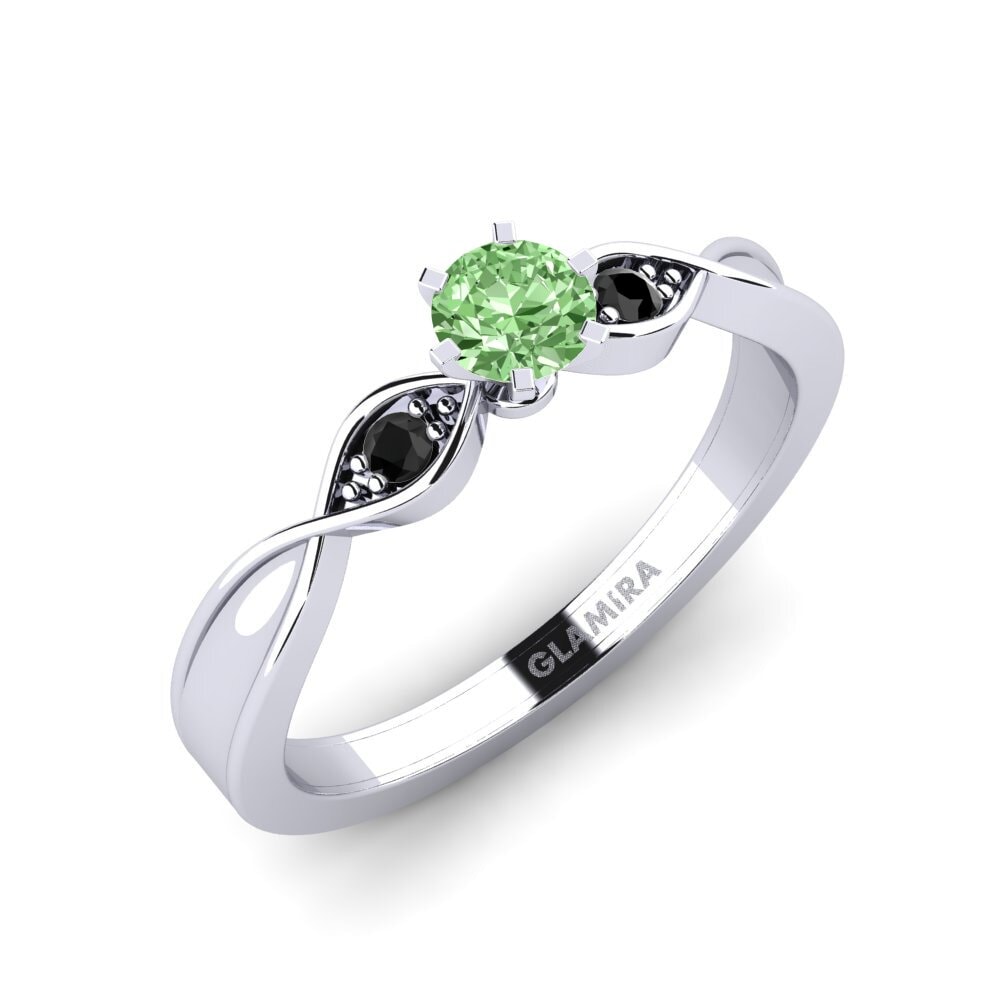 Diamante Verde Anello di fidanzamento Neveda
