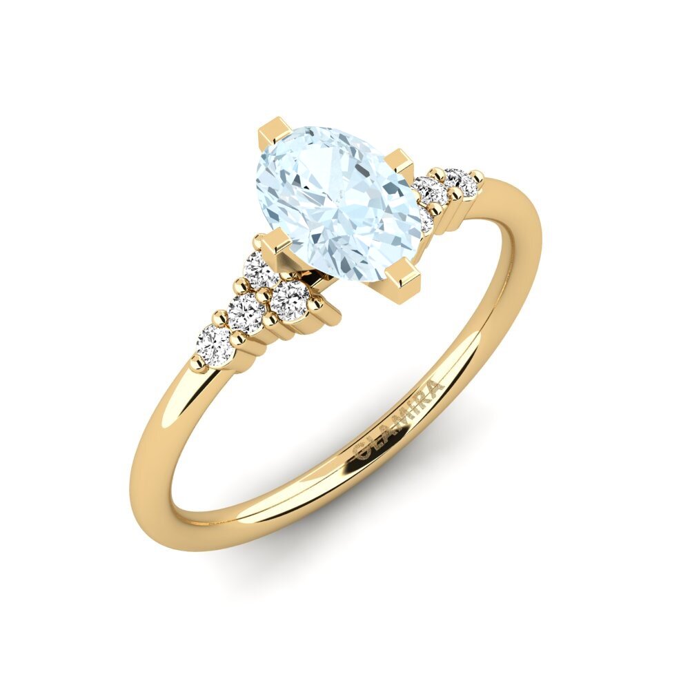 Aquamarijn Verlovingsring Odelyn