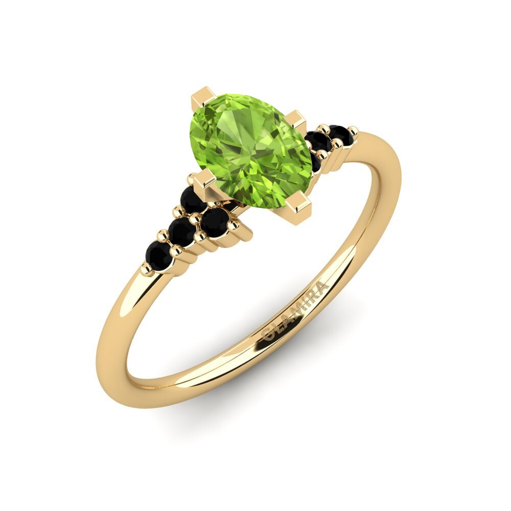 Peridoto Anillo de compromiso Odelyn