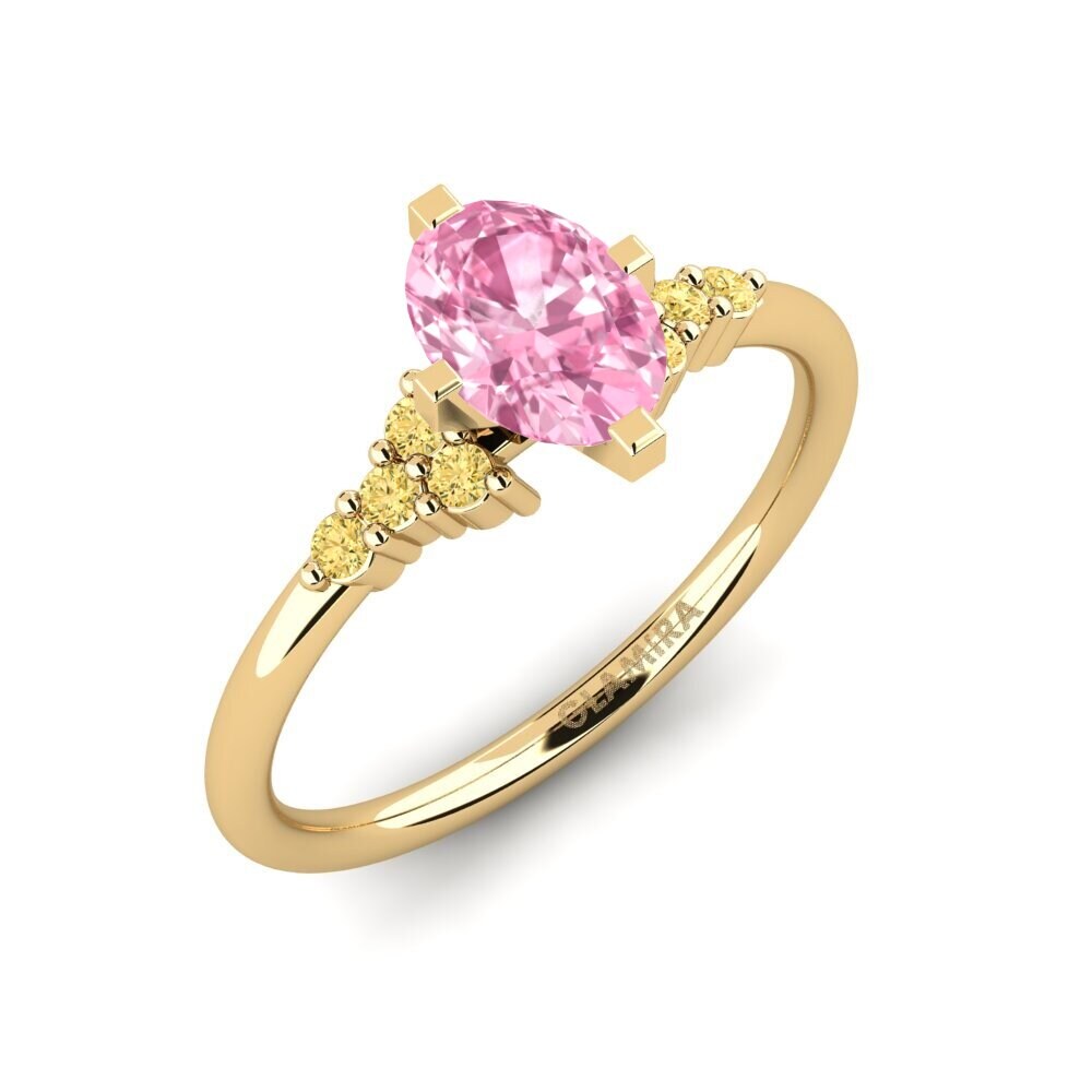 Zafiro Rosado Anillo de compromiso Odelyn