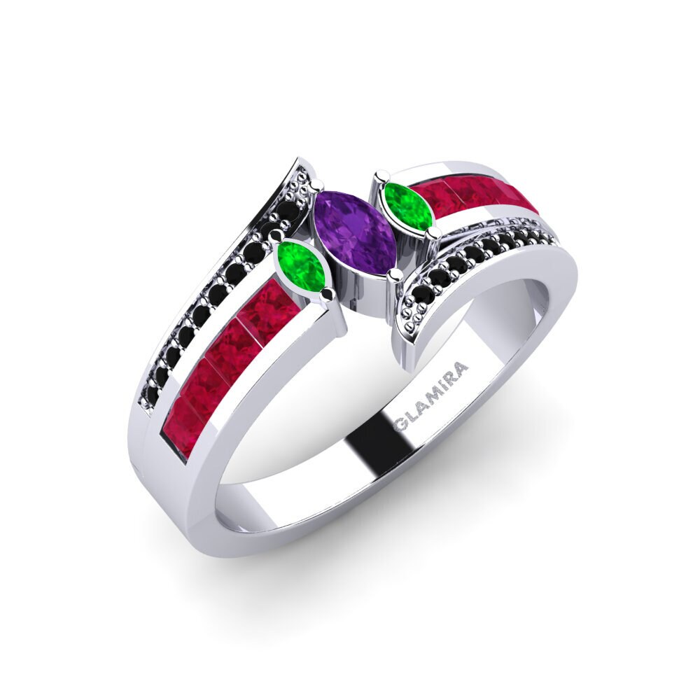 Amethyst Engagement Ring Poppy