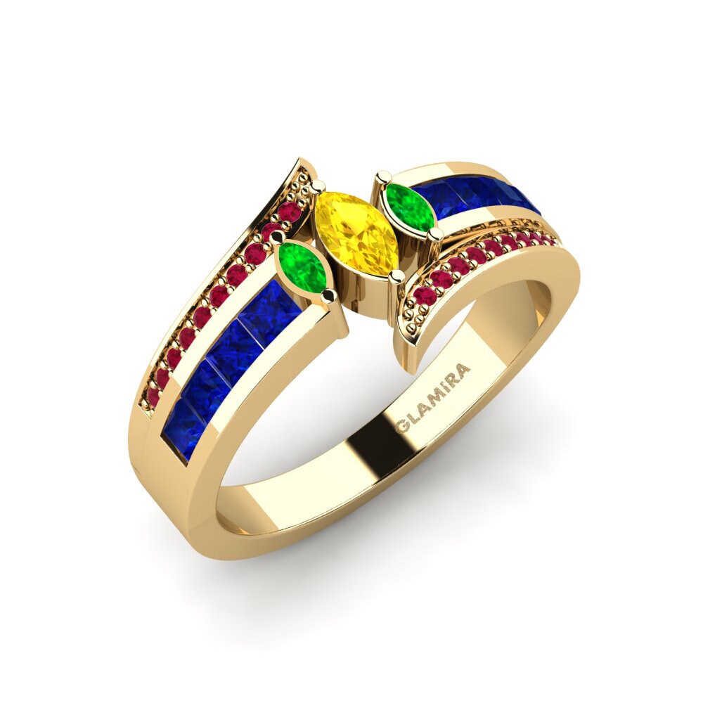 9ct Yellow Gold Engagement Ring Poppy