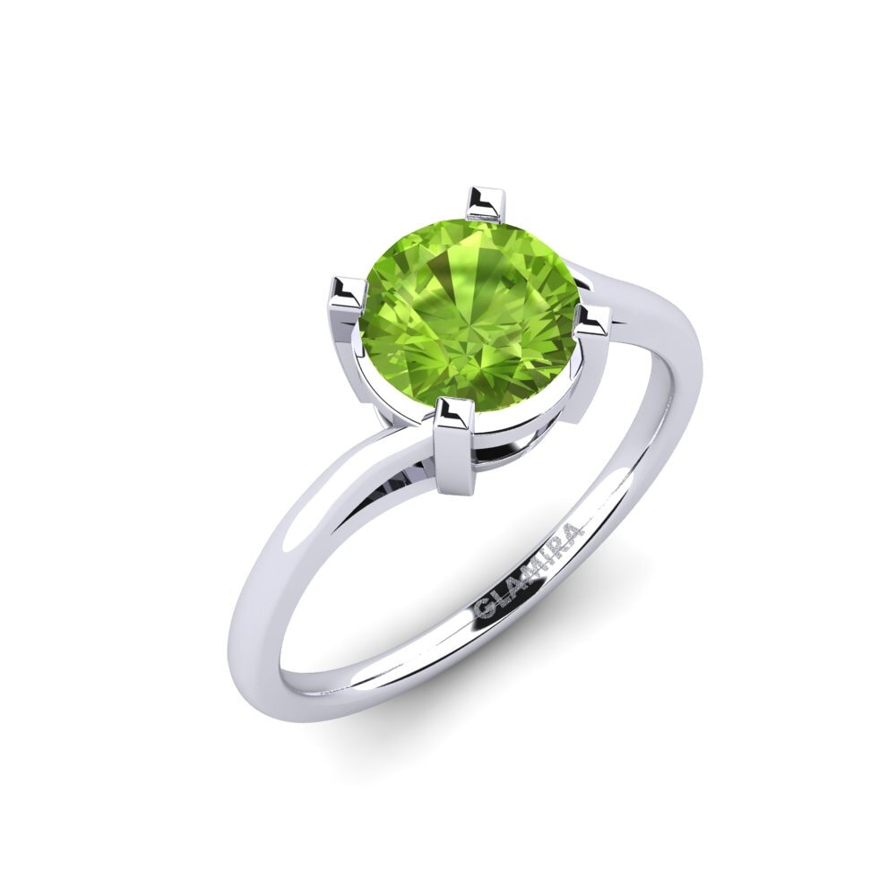 Peridoto Anillo de compromiso Radmilla