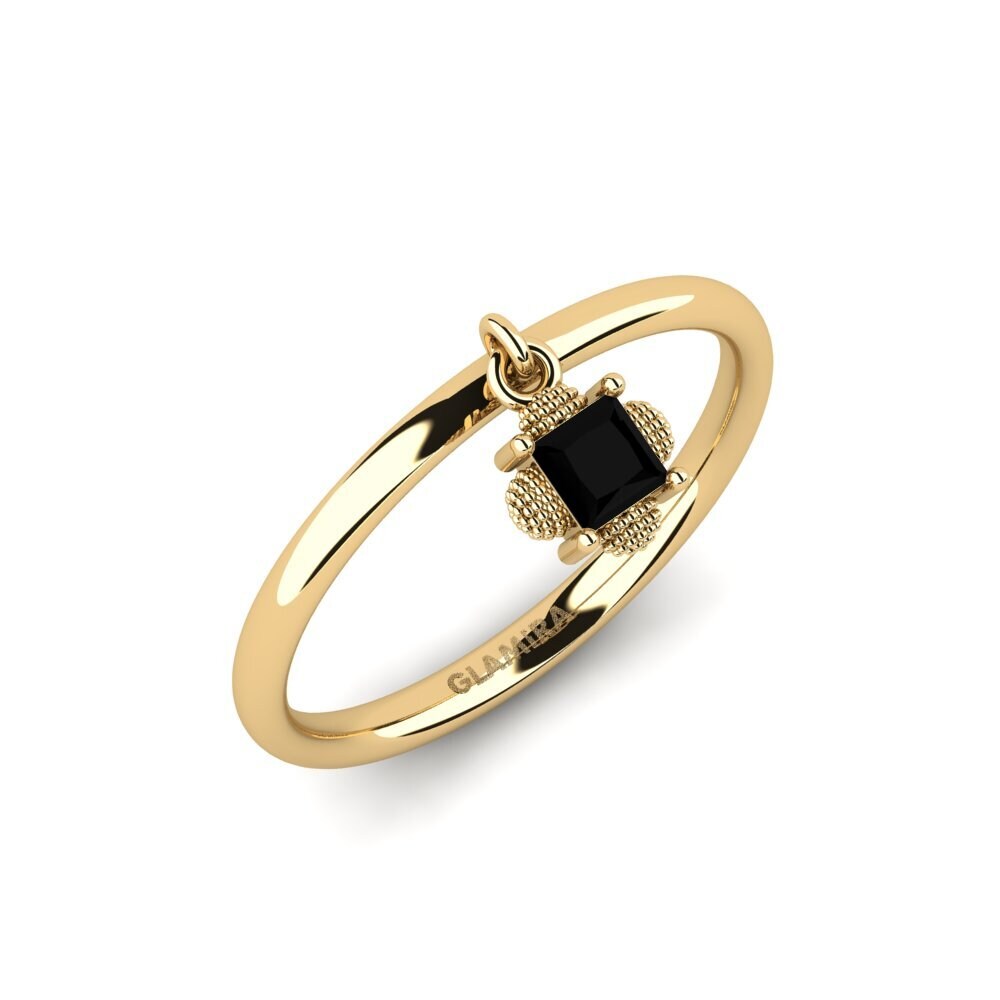 Black Sapphire Engagement Ring Ripteder