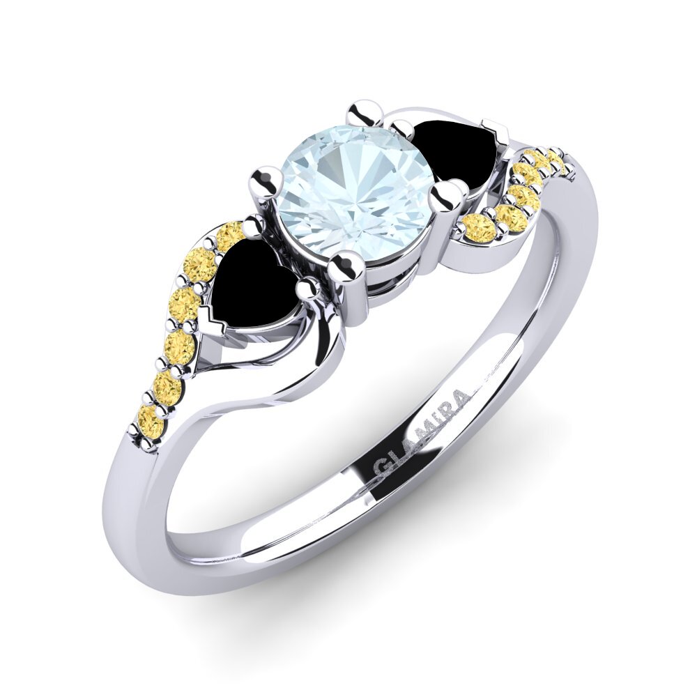 Aquamarine Engagement Ring Roselina 0.5 crt