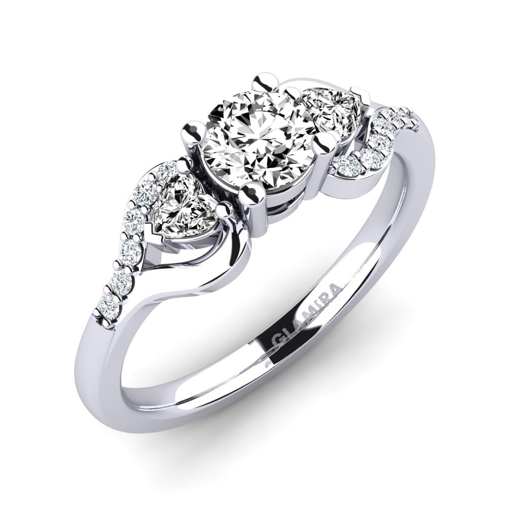 Moissanita Anillo de compromiso Roselina 0.5 crt