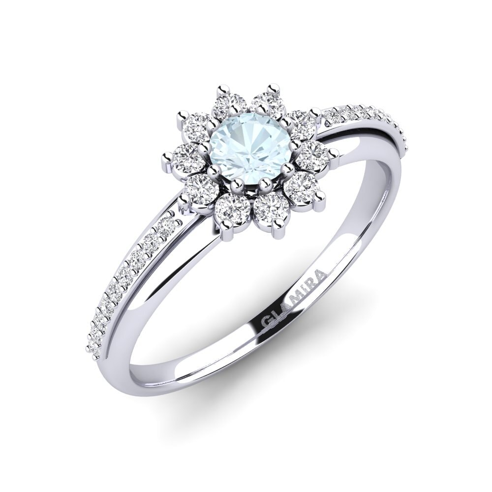 Aquamarine Engagement Ring Rutorte