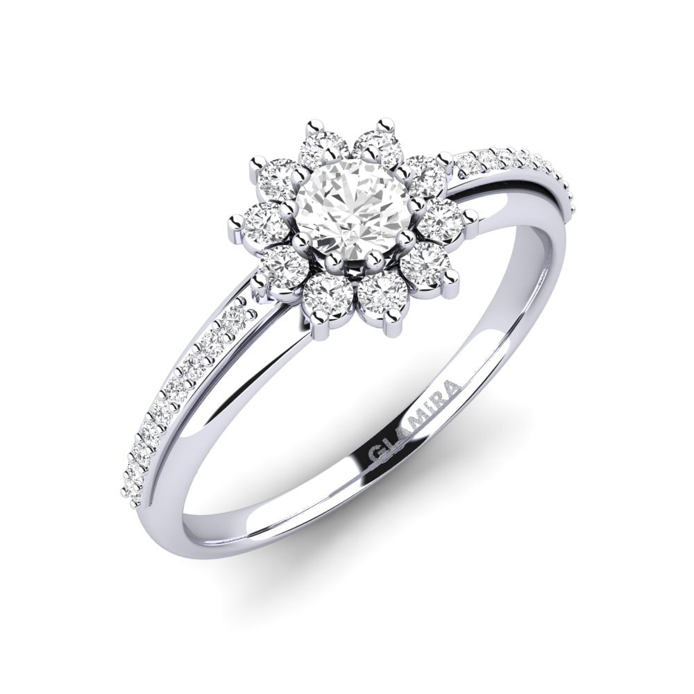White sapphire Engagement Ring Rutorte