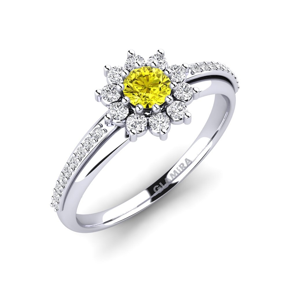 Yellow Diamond Engagement Ring Rutorte