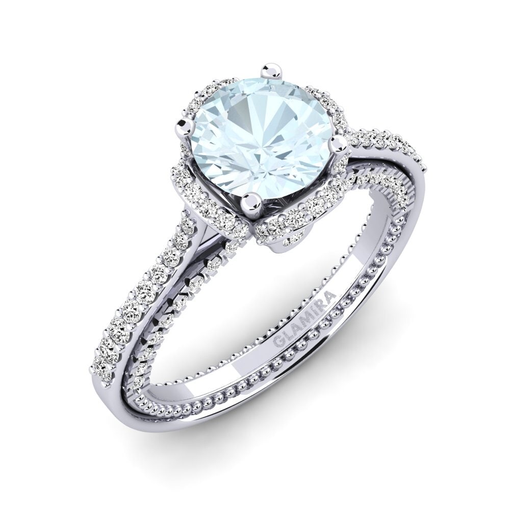 Aguamarina Anillo de compromiso Sashenka