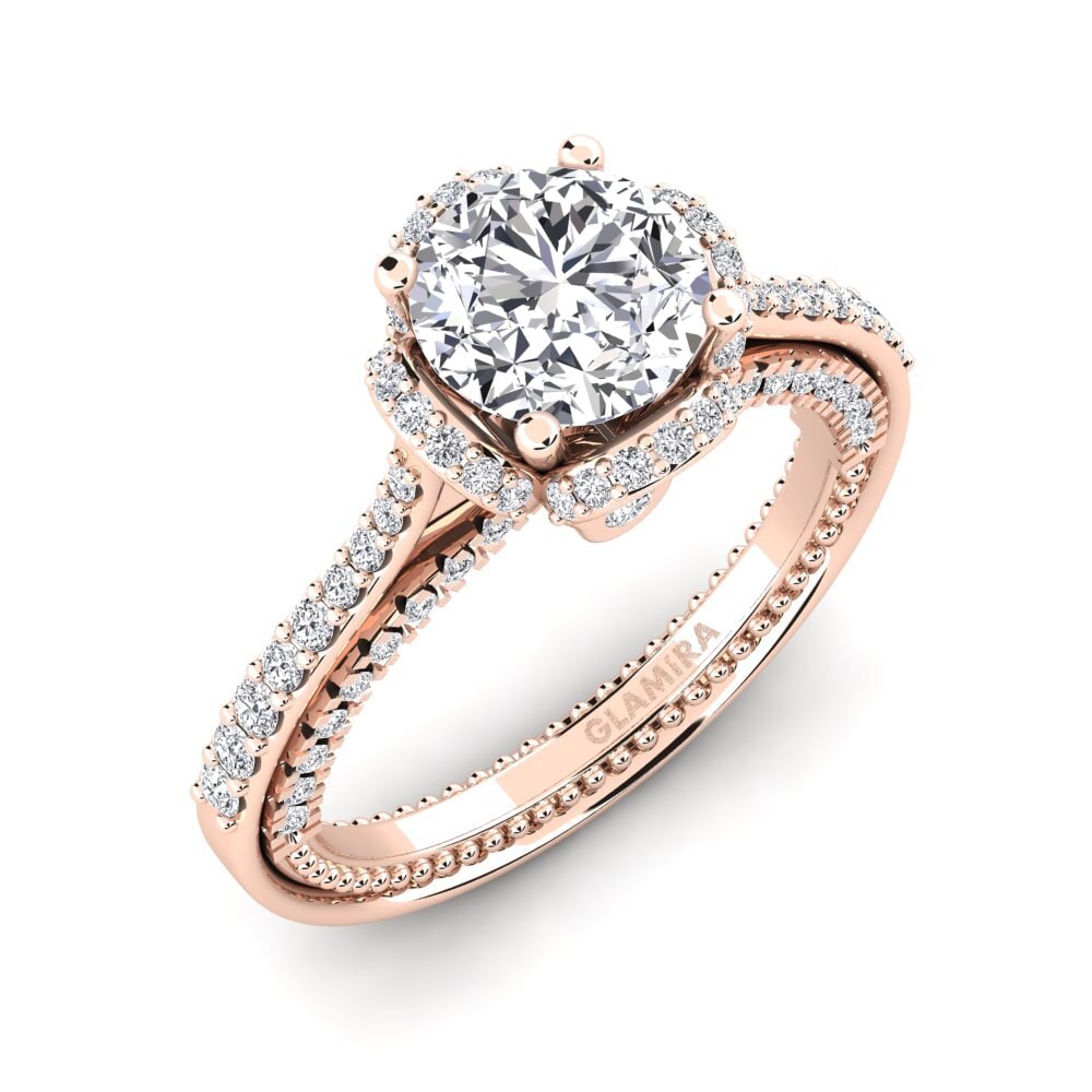 Rotgold 585 Verlobungsring Sashenka