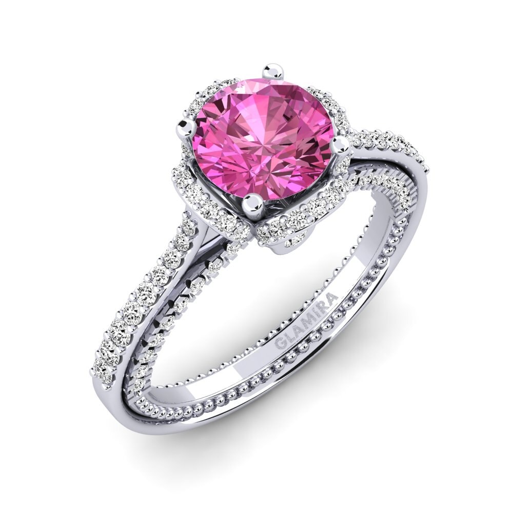 Topacio Rosa Anillo de compromiso Sashenka