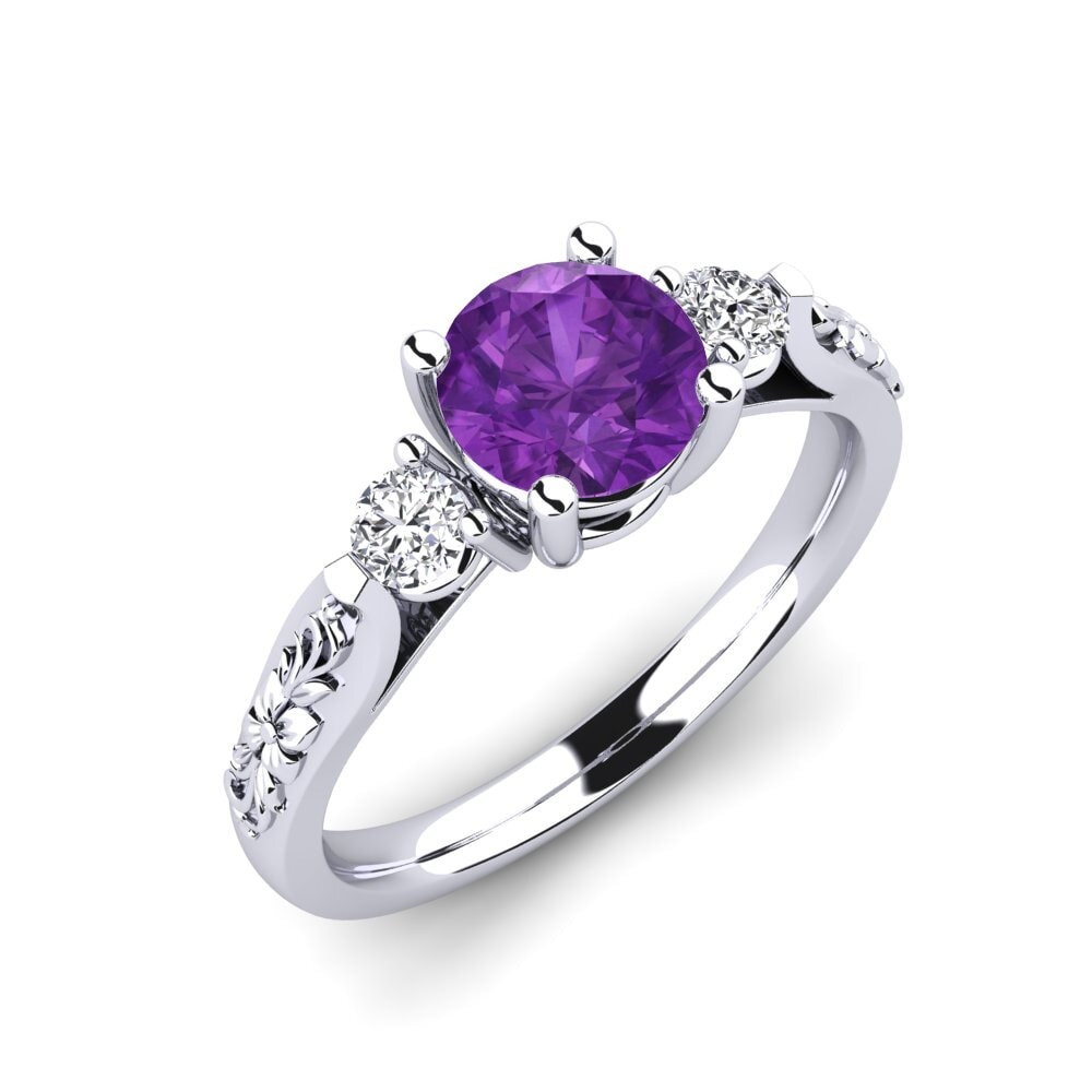 Améthyste Bague de fiançailles Saundria
