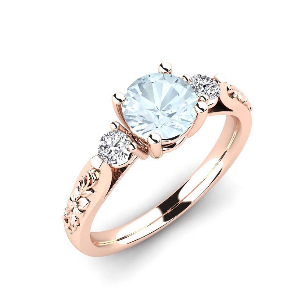 14ct Rose Gold Engagement Ring Saundria
