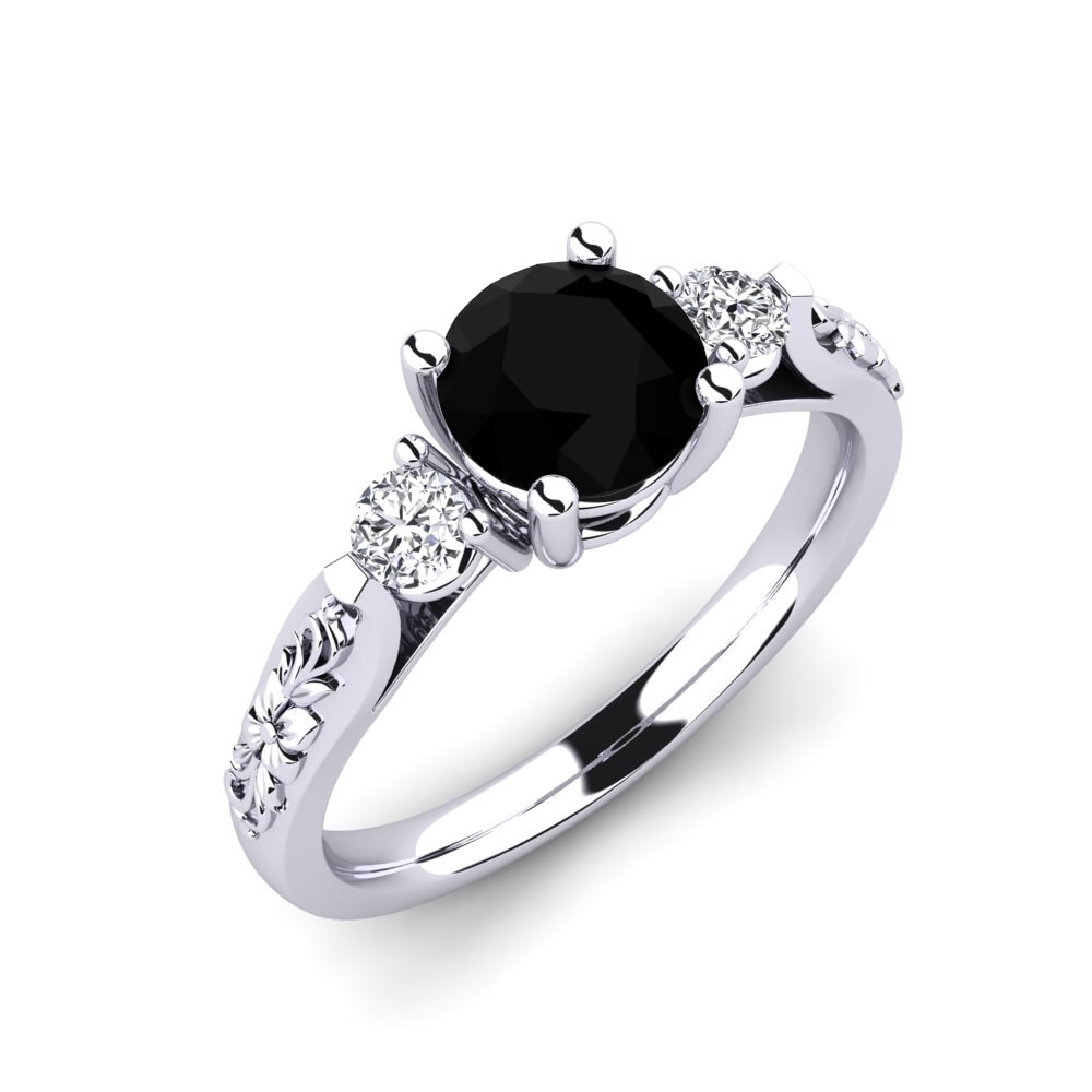 Black Onyx Engagement Ring Saundria