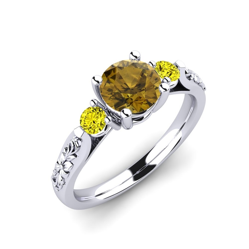 Circón Marrón Anillo de compromiso Saundria