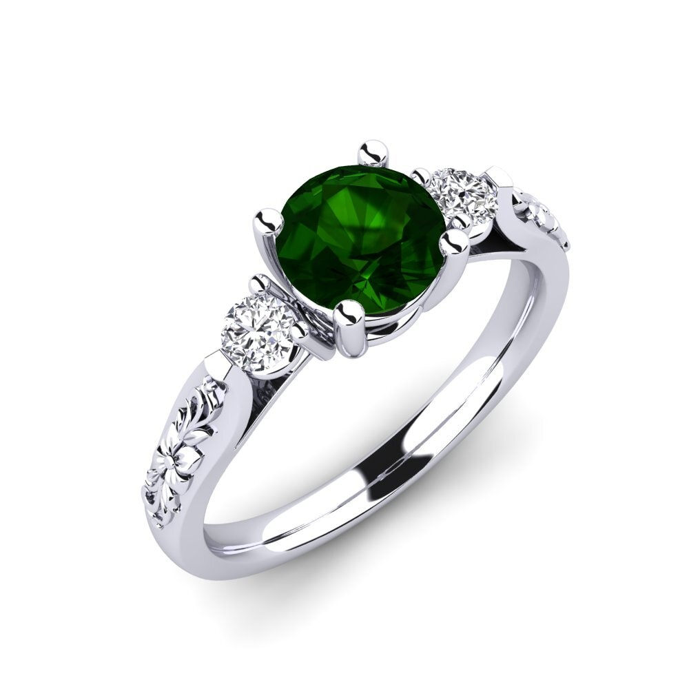 Green Tourmaline Engagement Ring Saundria