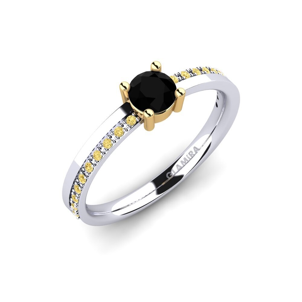 14ct White & Yellow Gold Engagement Ring Starila
