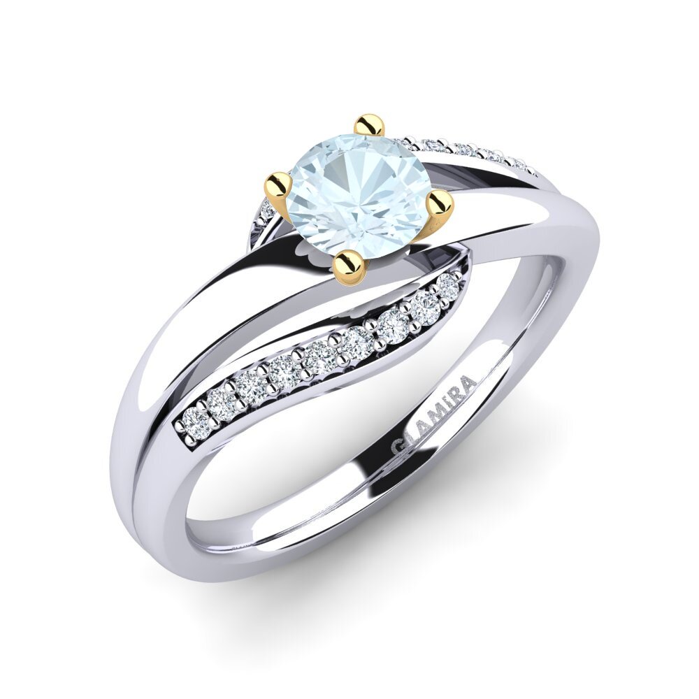 14ct White / Yellow Gold Engagement Ring Sydney