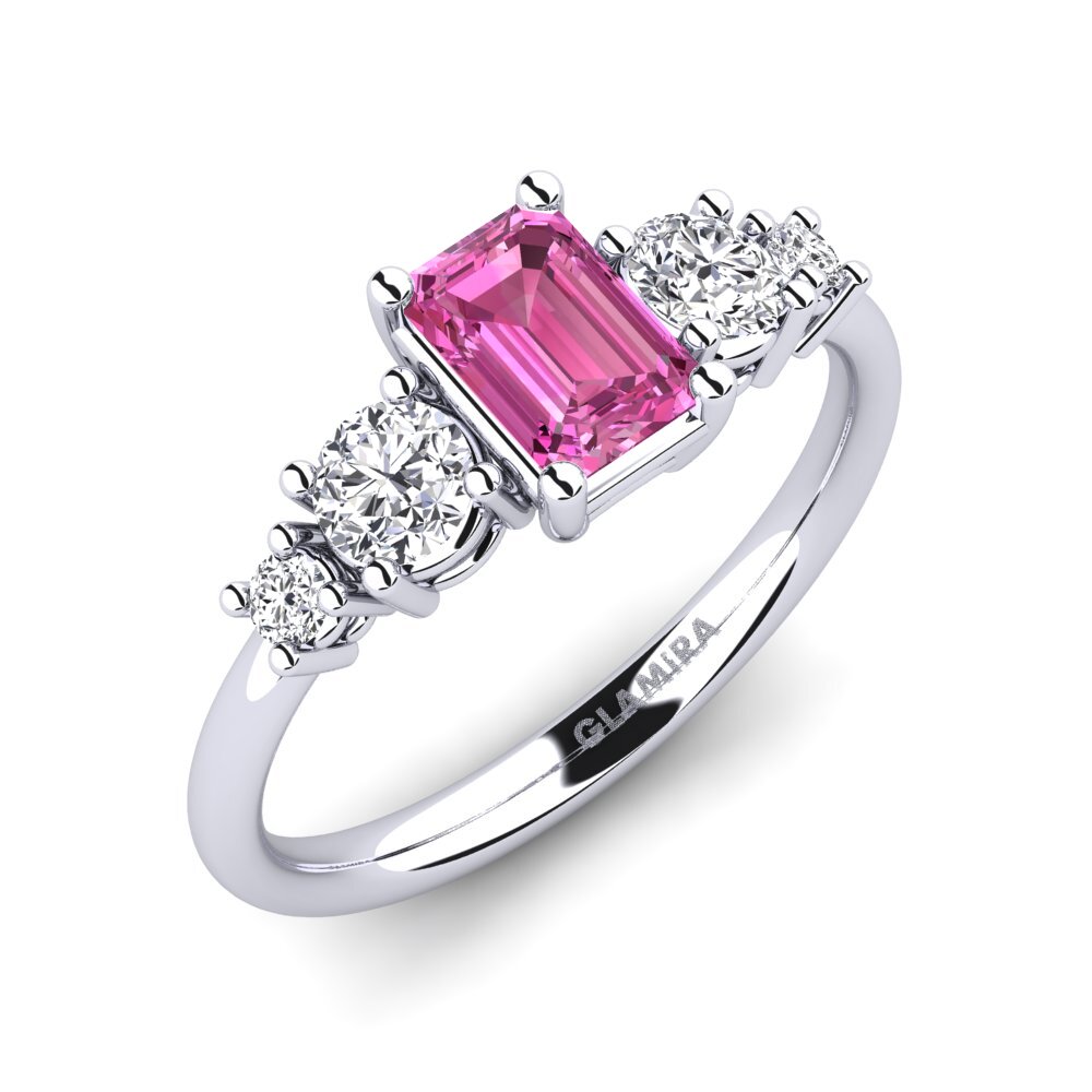 Pink Topaz Engagement Ring Tessa