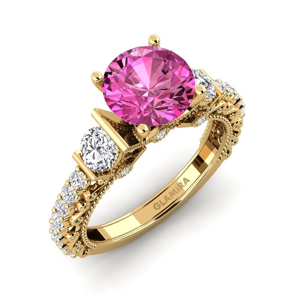 Pink Topaz Engagement Ring Marquita