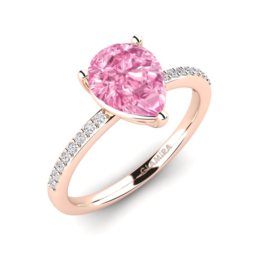 14ct Rose Gold Pink Sapphire Engagement Ring Vavuniya