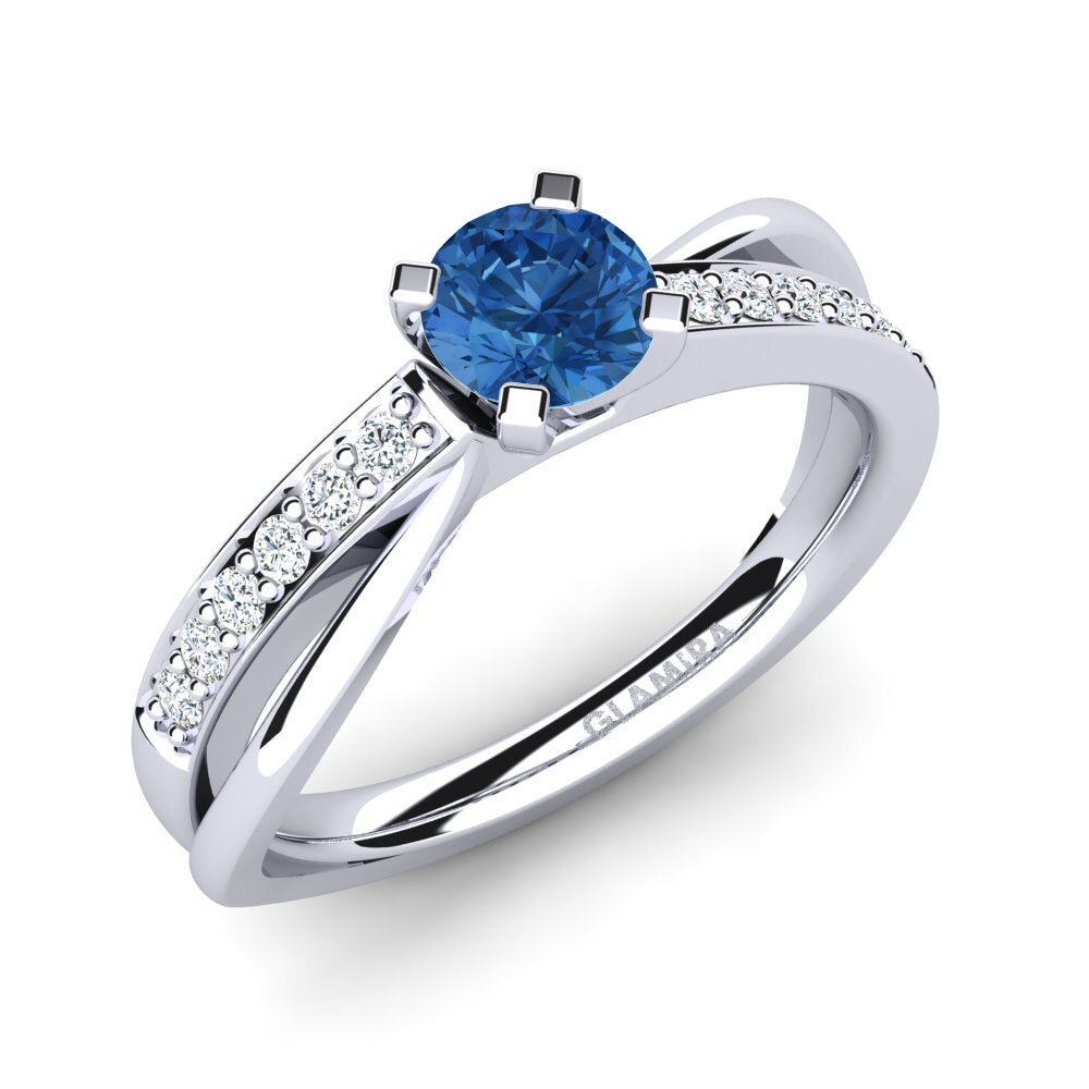 Bague En Argent 925 Pavée Ovale, Zircon Blanc Et Cristaux, Taille 51 - Occasion En état Neuf