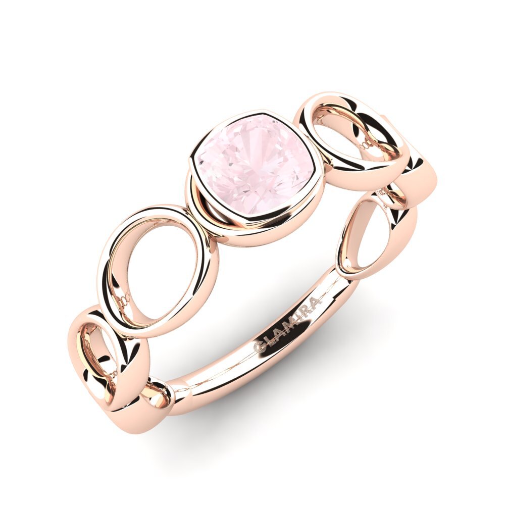 Rose Quartz Engagement Ring Yuol