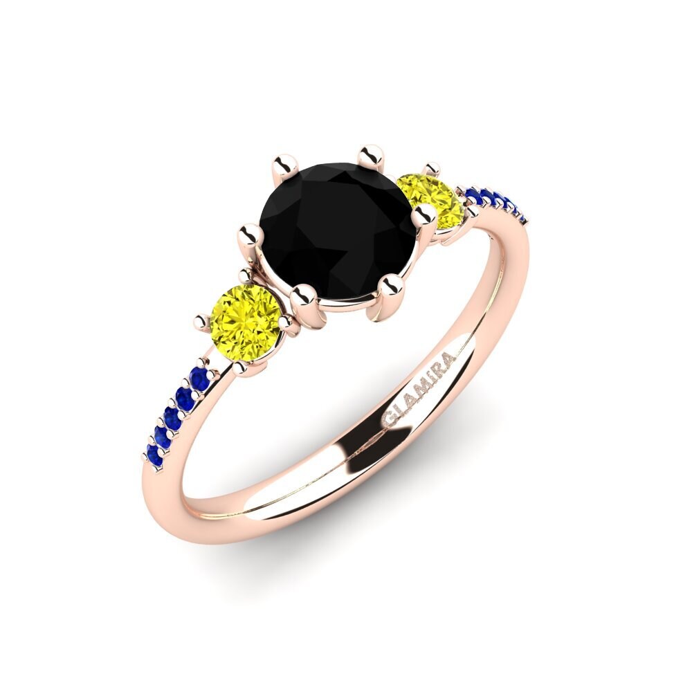 Black Sapphire Engagement Ring Zanyria