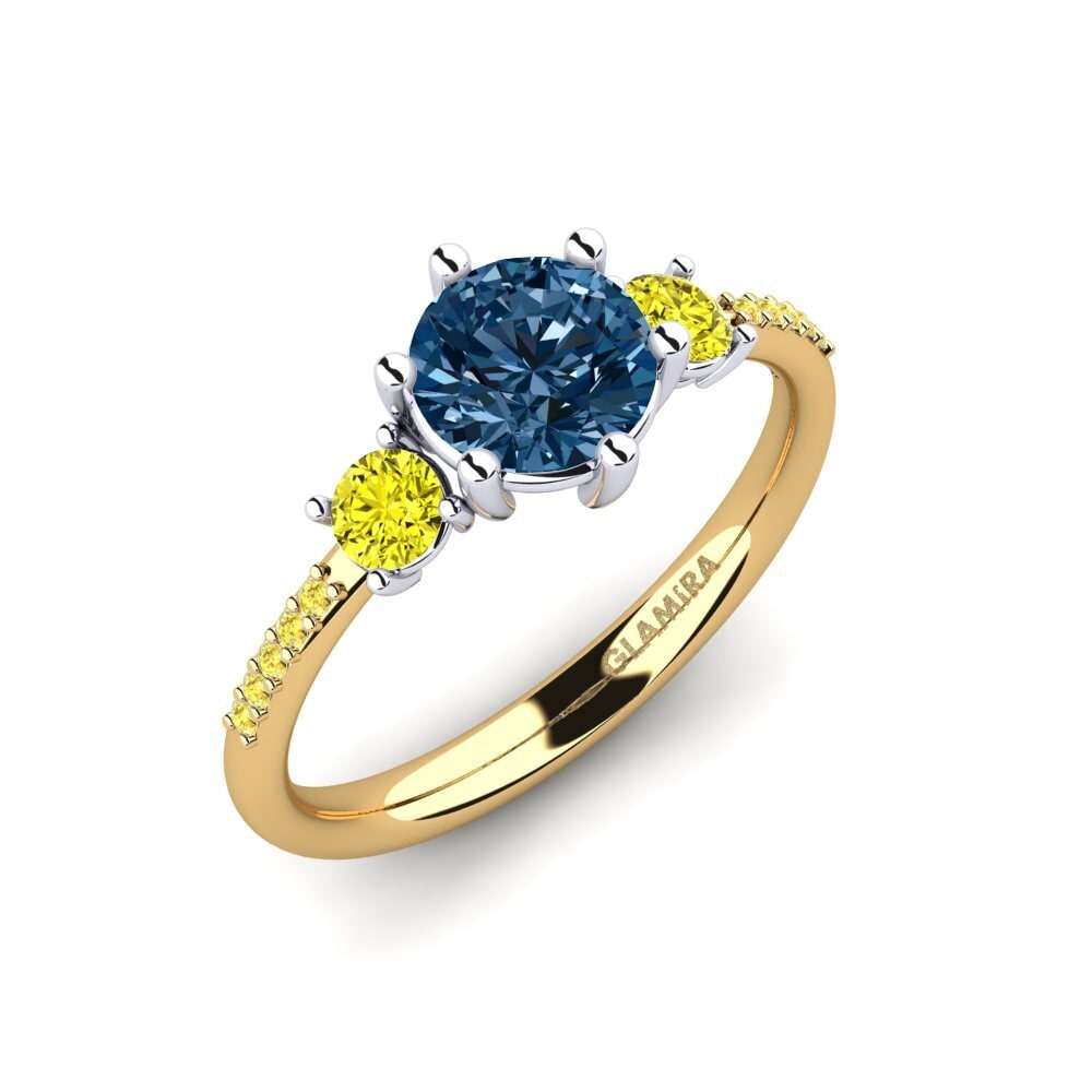 14k Yellow & White Gold Engagement Ring Zanyria