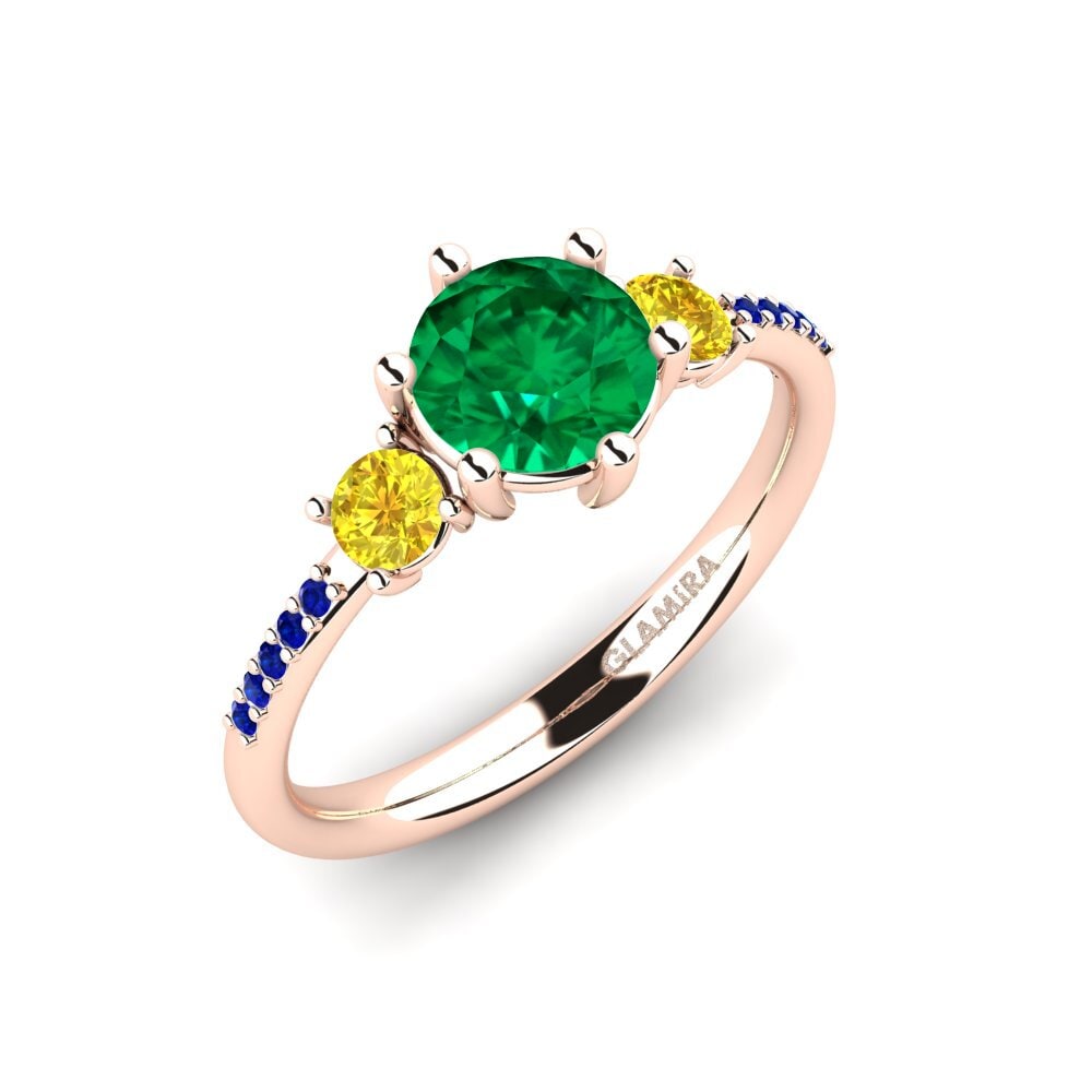 Emerald (Lab Created) Engagement Ring Zanyria