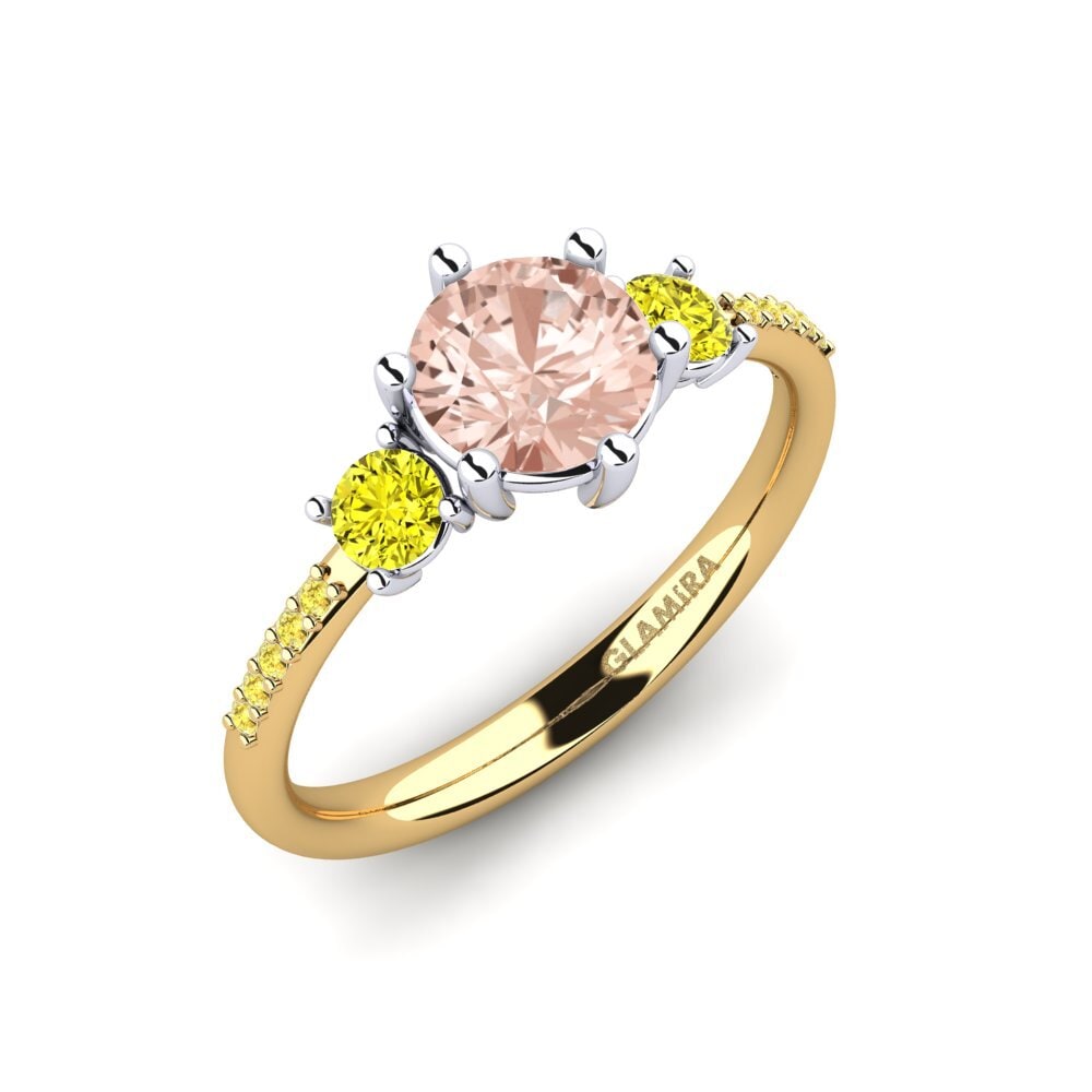 18ct Yellow & White Gold Engagement Ring Zanyria