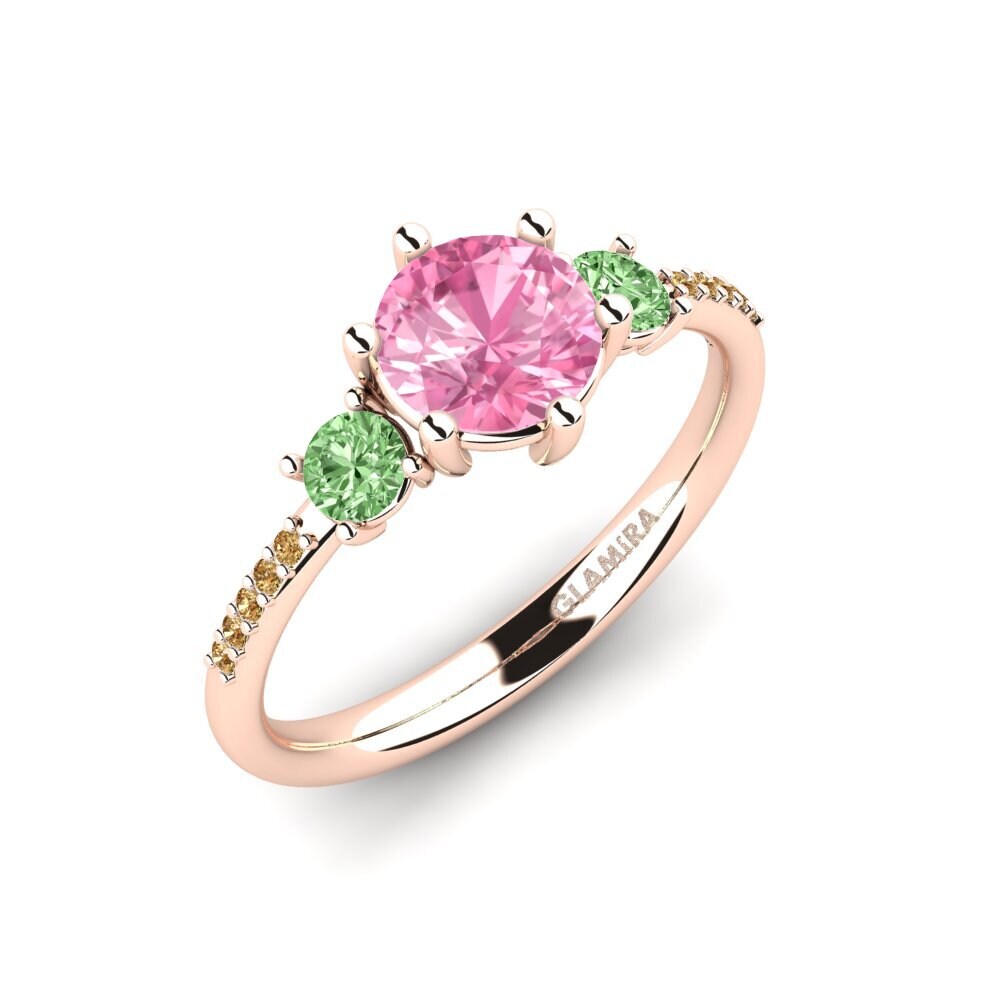 Zafiro Rosado Anillo de compromiso Zanyria