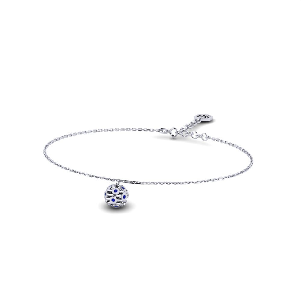 14ct White Gold Sapphire Women's Bracelet Aylwarde