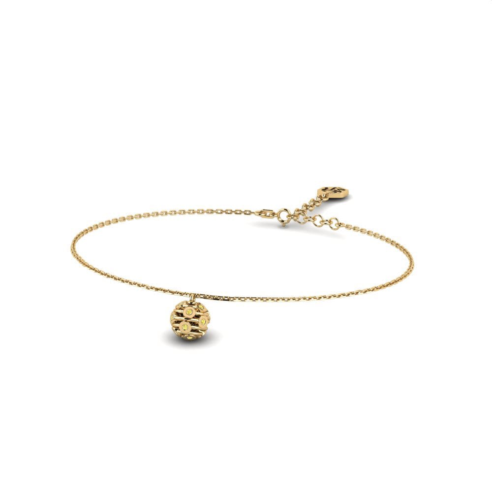 Saphir Jaune Bracelet pour femme Aylwarde