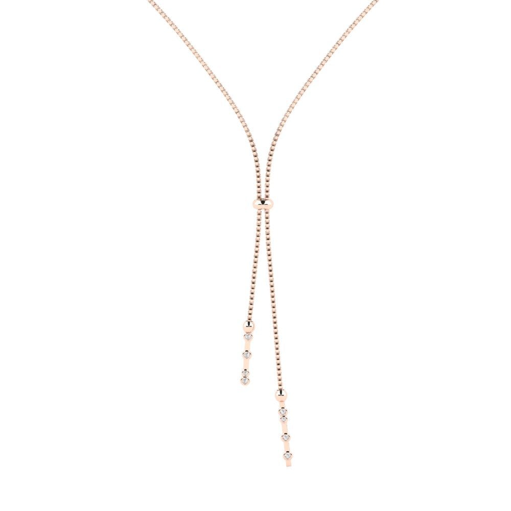 18ct Rose Gold Women's Necklace Basalla