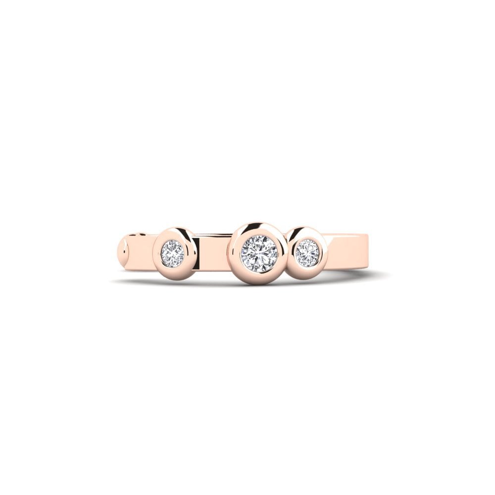 18ct Rose Gold Women's Earring Bhawlone - B
