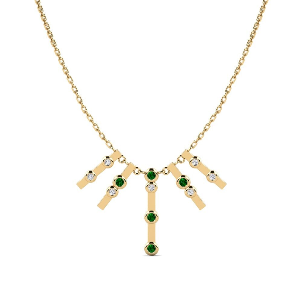 Green Zirconia Women's Necklace Bloz