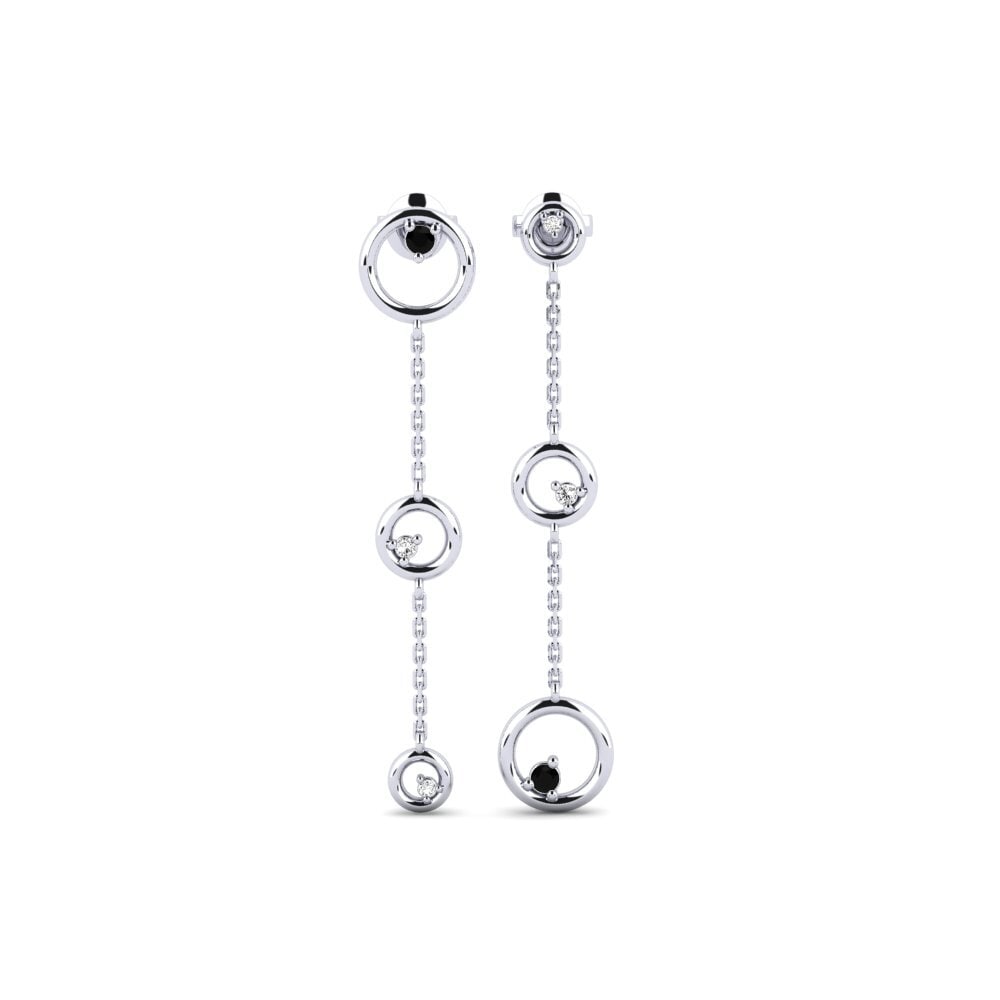 950 Platinum Black Onyx Women's Earring Buhler