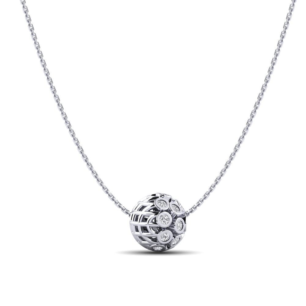 14k White Gold Diamond Women's Pendant Chandos