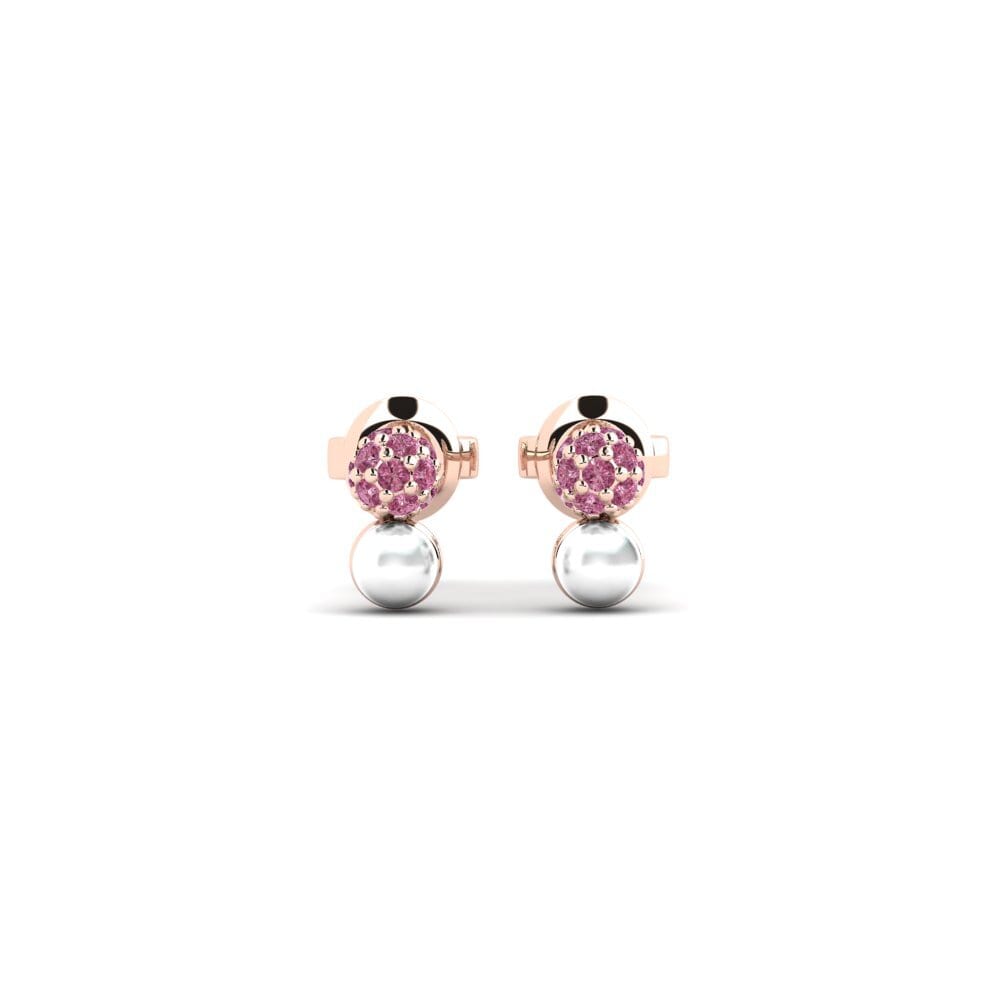 Rotgold 750 Rhodolit-Granat Damen ohrring Chilton
