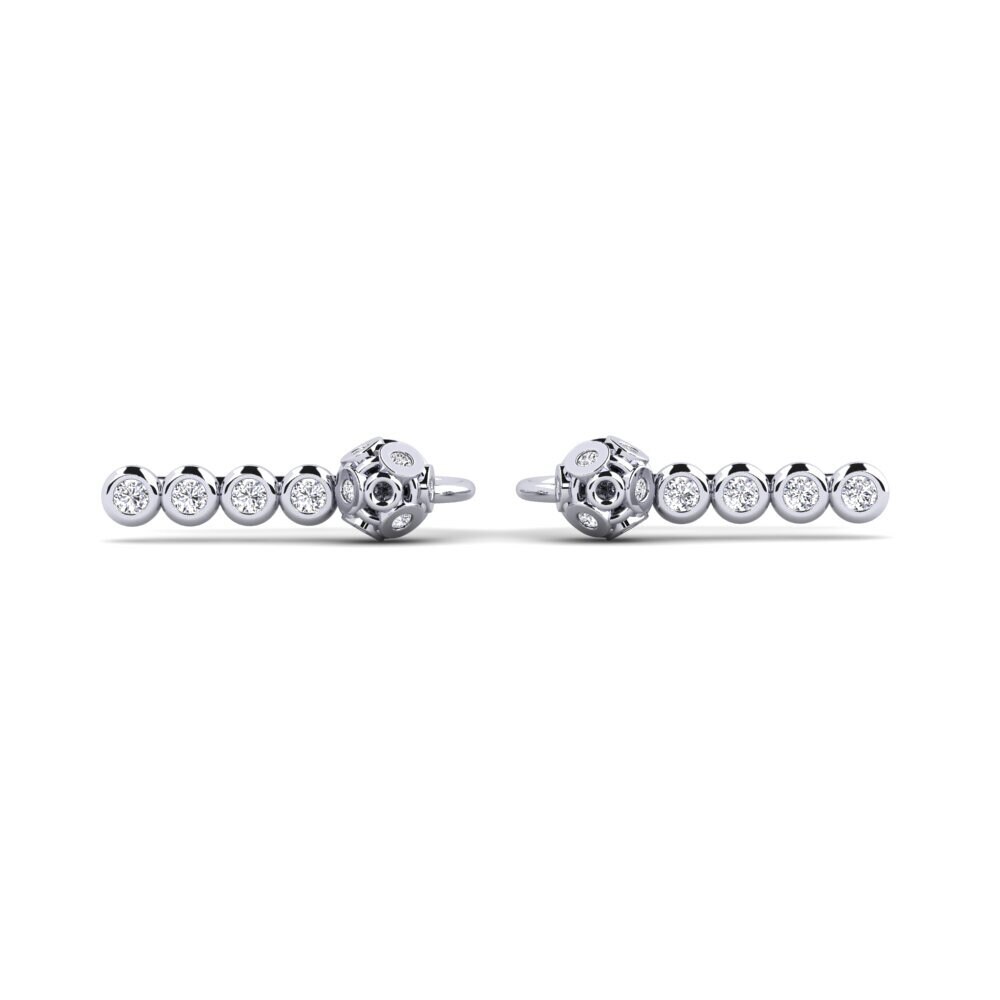 14k White Gold Diamond Women's Earring Cobden