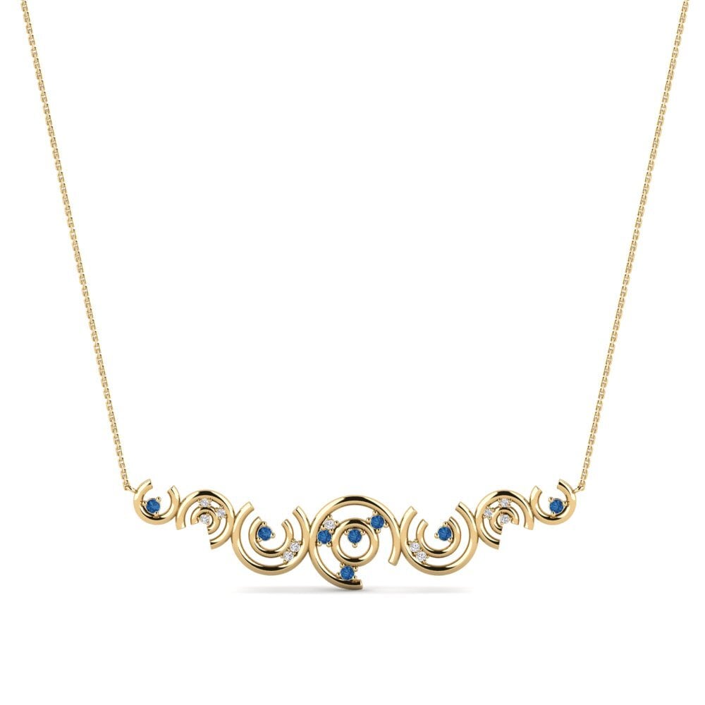 Dark Blue Zirconia Women's Necklace Contingency