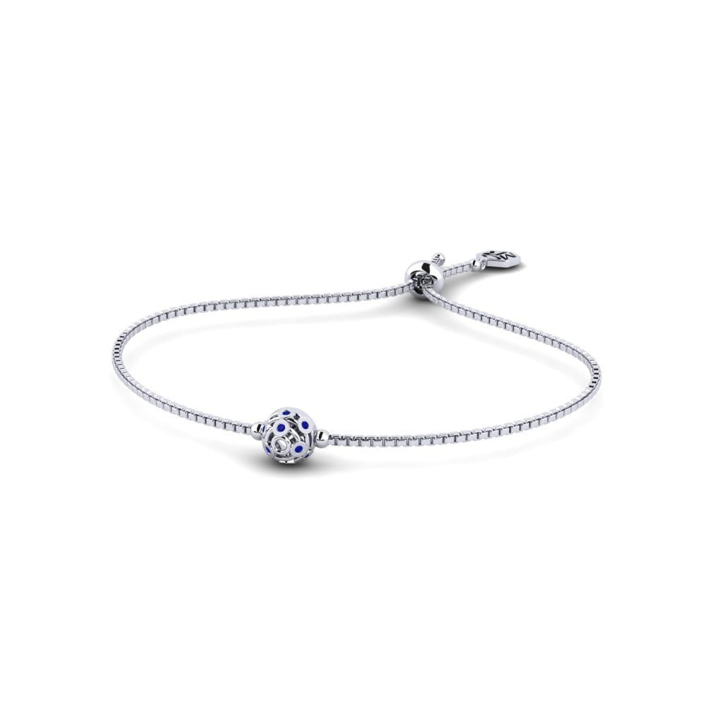 9ct White Gold Sapphire Women's Bracelet Corsham