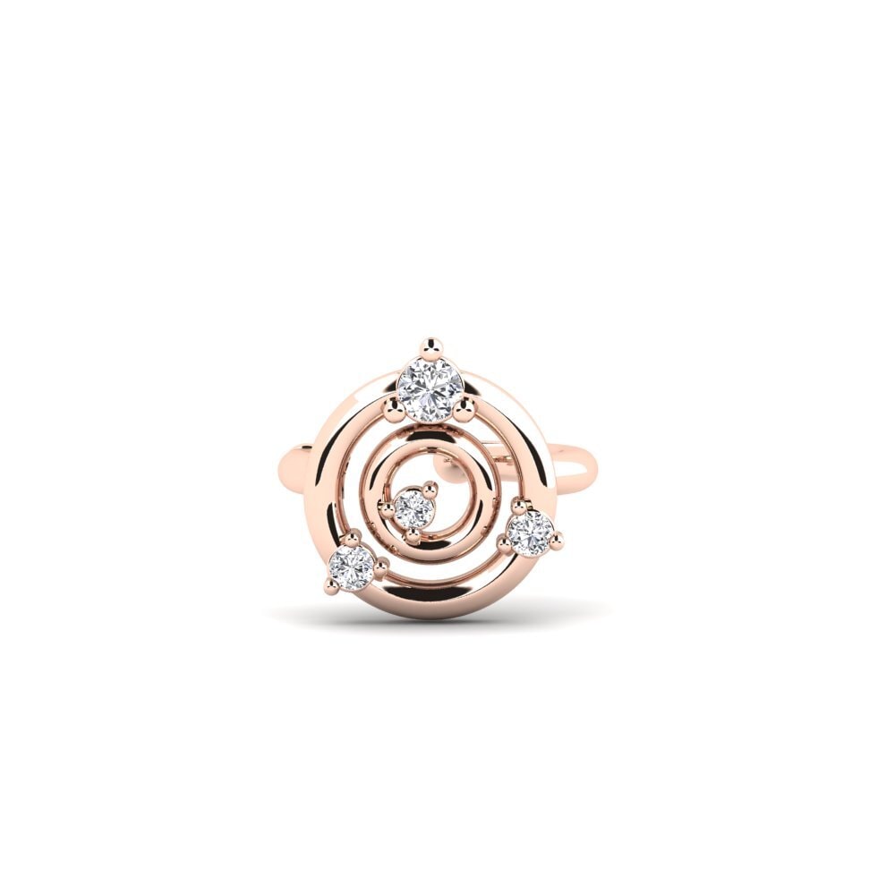 18ct Rose Gold Women's Earring Covariance