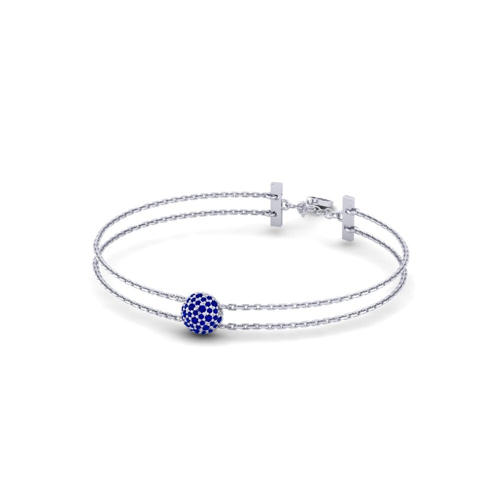 9ct White Gold Sapphire Women's Bracelet Creekside